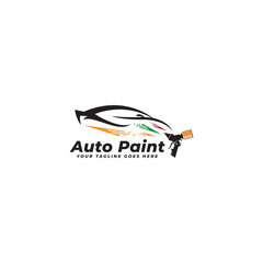 car detailing collision automotive logo template