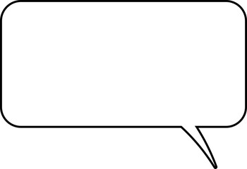 simple bubble text outline vector