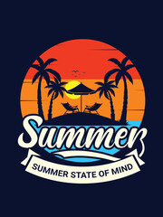 Obraz premium Summer T shirt Design, Vector