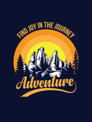 Adventure T shirt Design, Vector