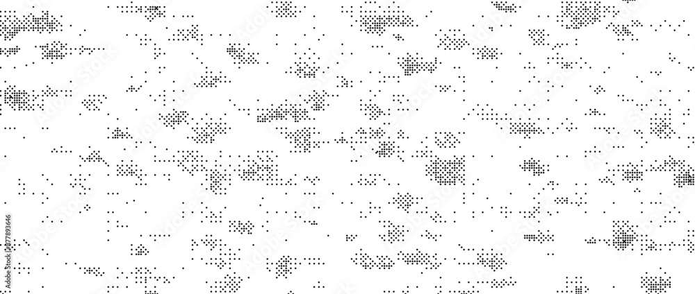 Poster pixelated grain texture bitmap. abstract dotted glitchy pattern. dither grunge background. video gam