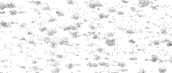 Pixelated grain texture bitmap. Abstract dotted glitchy pattern. Dither grunge background. Video game screen wallpaper. Retro pixel art backdrop. Comic halftone overlay. Dust speckles effect vector © vika_k
