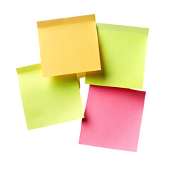 Fototapeta premium a few sticky notes on transparent background