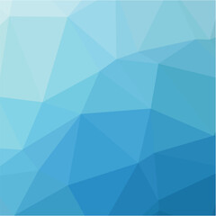 Gradient blue polygonal pattern. Low poly design. Vector illustration
