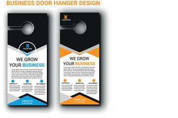 business door hanger design.