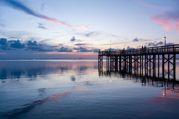 Beautiful July sunset on Mobile Bay
