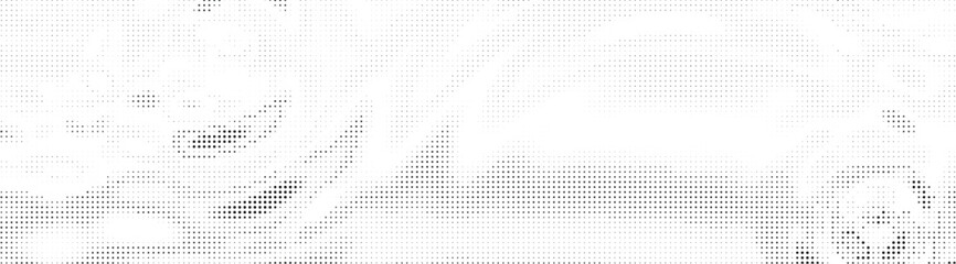 Abstract monochrome halftone background. Wide vector illustration	