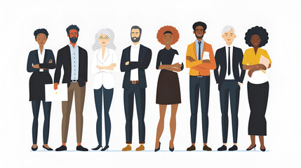 Obraz premium Diverse group of business people and entrepreneurs