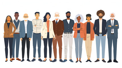 Fototapeta premium Diverse group of business people and entrepreneurs