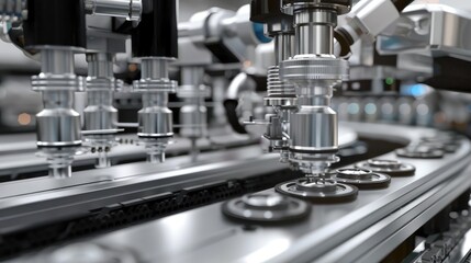 Precision Bottling in Automated Factory