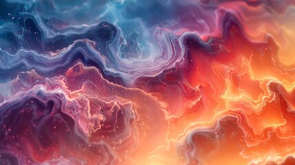 Fototapeta premium Colorful abstract background with vibrant waves and swirls.
