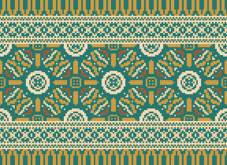 Aztec tribal geometric ethnic seamless pattern. Vintage Native American ethnic vector background. Traditional ornament; Hawaiian Tribal. American, Mexican style.