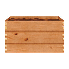 Wooden crate box is great for gardening or storage, ideal for planting vegetables or flowers