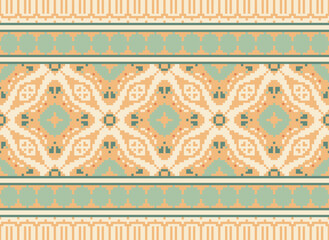 Aztec tribal geometric ethnic seamless pattern. Vintage Native American ethnic vector background. Traditional ornament; Hawaiian Tribal. American, Mexican style.