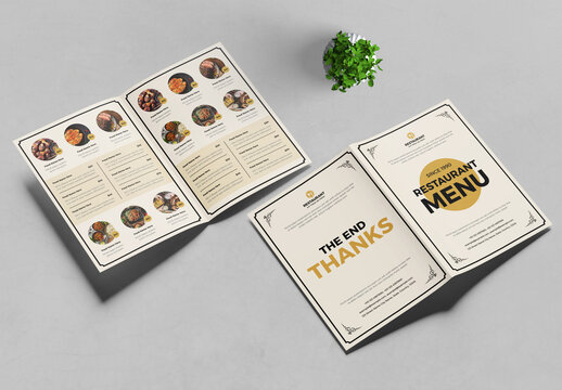 Restaurant Menu Bifold