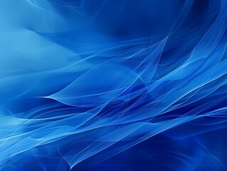 Abstract gradient blue  smooth lines, futuristic wavy illustration