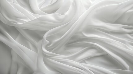 Obraz premium Elegant Wedding Decor Background with Flowing Waves Generative AI