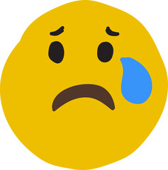 Sad Emoticon Hand-Drawn