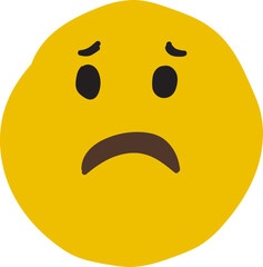Sad Emoticon Hand-Drawn