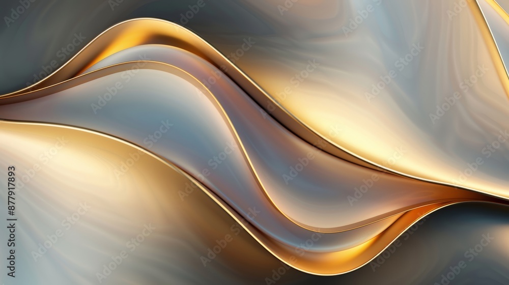 Poster luxury background with colorful flowing waves generative ai