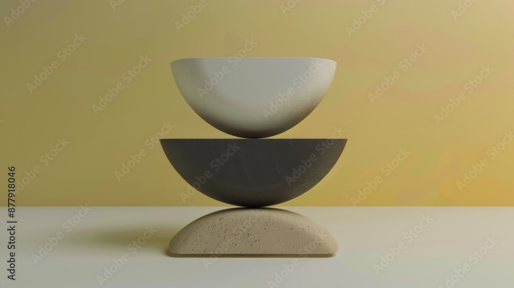 Poster geometric shapes background for modern designs generative ai