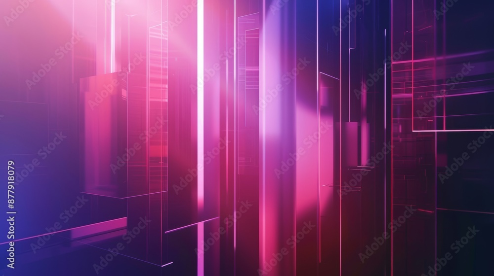 Poster futuristic digital background for tech and science generative ai