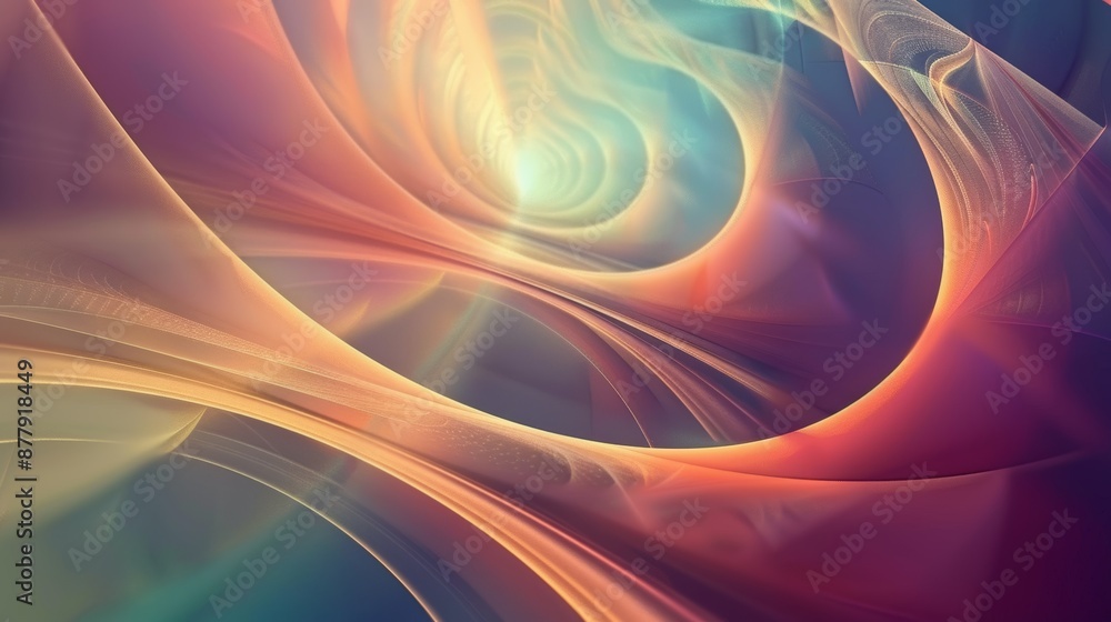 Poster symmetrical abstract background for wall decor generative ai