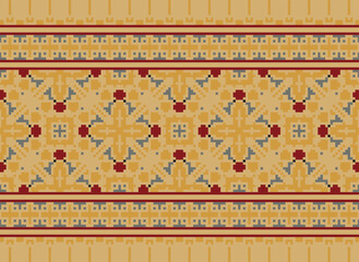 Naklejka premium Tribal striped seamless pattern. Aztec geometric black-white background. Can be used in fabric design for clothes, accessories, decorative paper, wrapping,