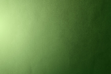Cool Green tone color paint on environmental friendly kraft recycled blank paper texture background...