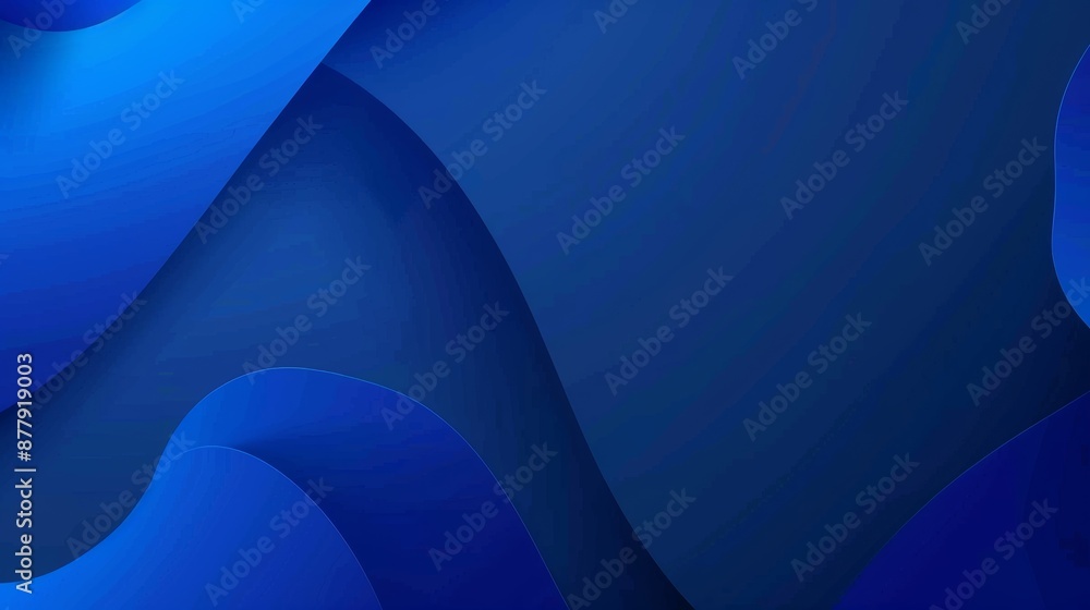 Poster geometric blue background for design and presentation generative ai