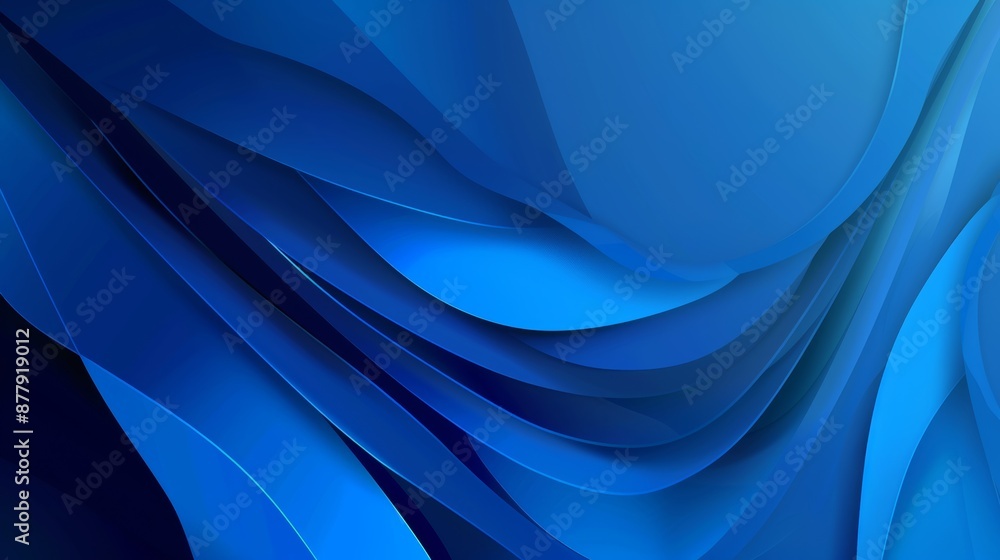 Aufkleber geometric blue background for design and presentation generative ai