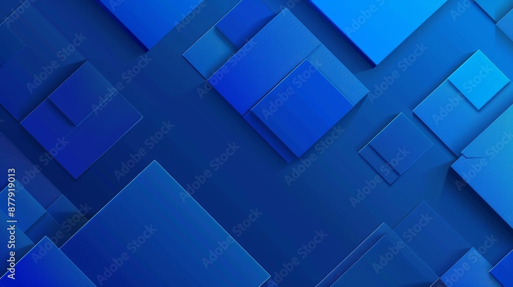 Aufkleber geometric blue background for design and presentation generative ai