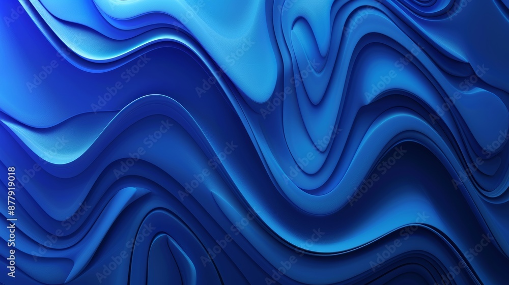 Aufkleber geometric blue background for design and presentation generative ai