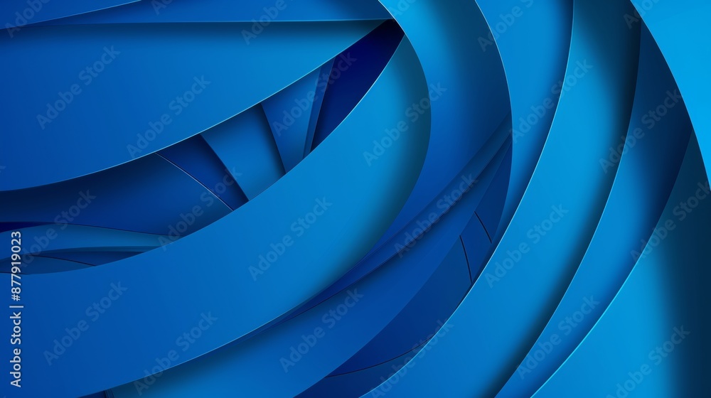 Aufkleber geometric blue background for design and presentation generative ai