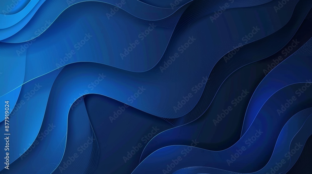 Aufkleber geometric blue background for design and presentation generative ai
