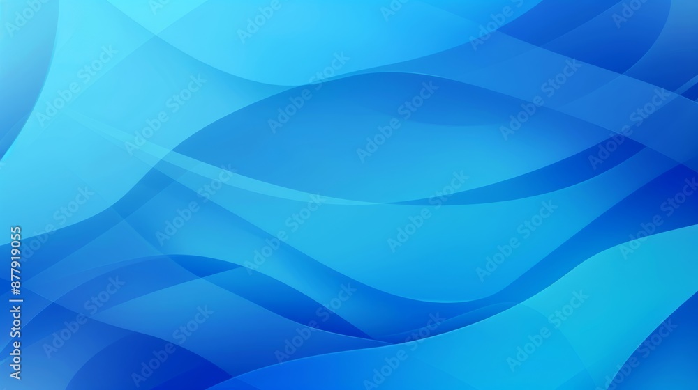 Wall mural vibrant blue gradient background for tech and design generative ai