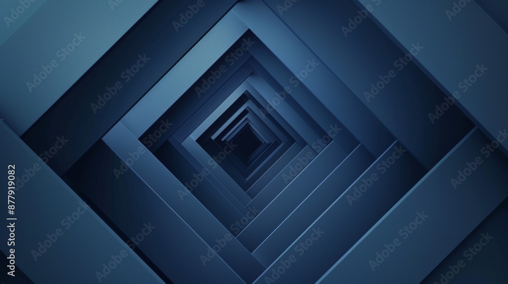 Poster Geometric Blue Background for Technology and Design Generative AI