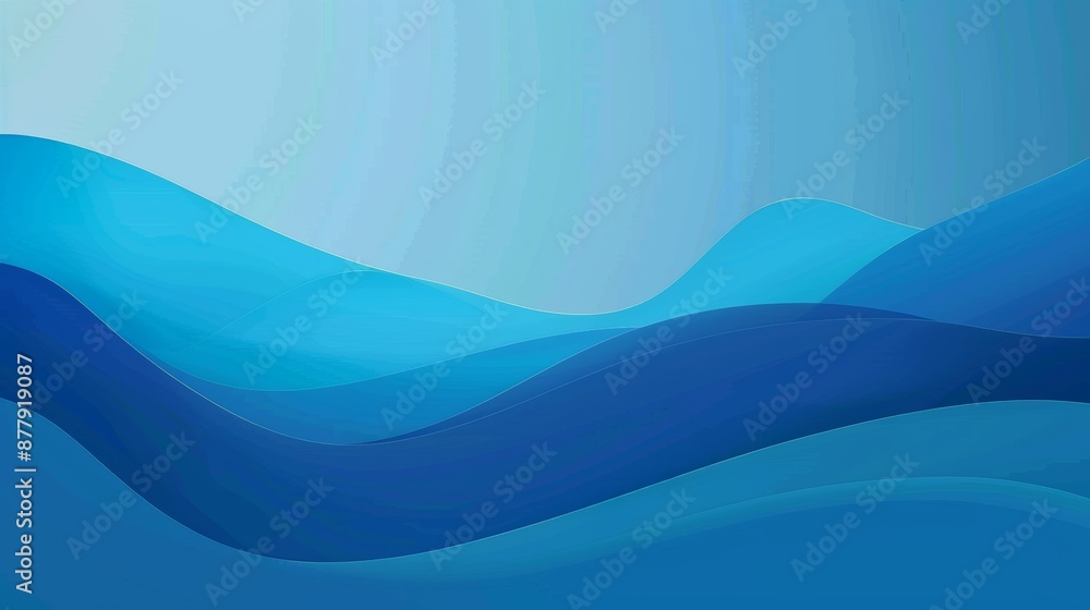 Poster vibrant blue gradient background for tech and design generative ai