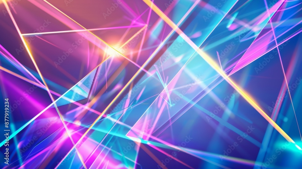 Aufkleber vibrant futuristic digital background for business and ai technologies generative ai