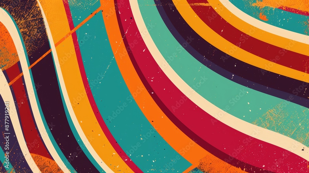 Aufkleber vibrant colorful background for creative projects generative ai