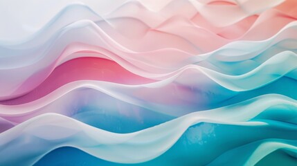 Fototapeta premium Vibrant Ocean Waves Background for Summer Designs Generative AI