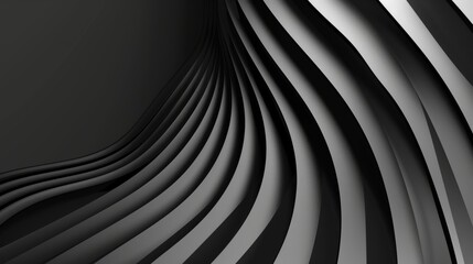 Vibrant Curved Lines Background for Presentation or Wall Decor Generative AI