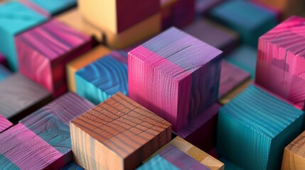 Obraz premium Vibrant Geometric Patterns for Banners and Wallpapers Generative AI