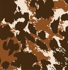Abstract leopard skin vector seamles pattern. irregular brush spots and backgrounds. Abstract wild animal skin print. Simple irregular geometric design.
