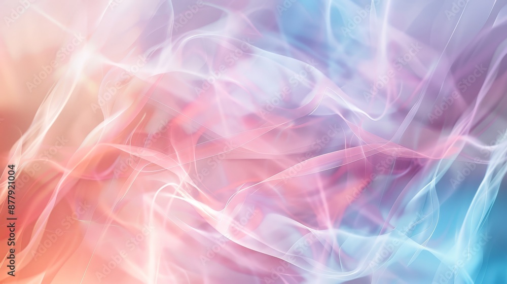 Aufkleber An abstract background with a mix of soft, blurred shapes in pastel colors, creating a dreamy and ethereal effect