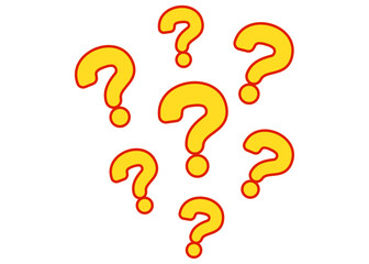 はてなマーク 黄色