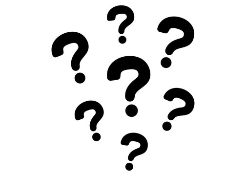 はてなマーク　黒