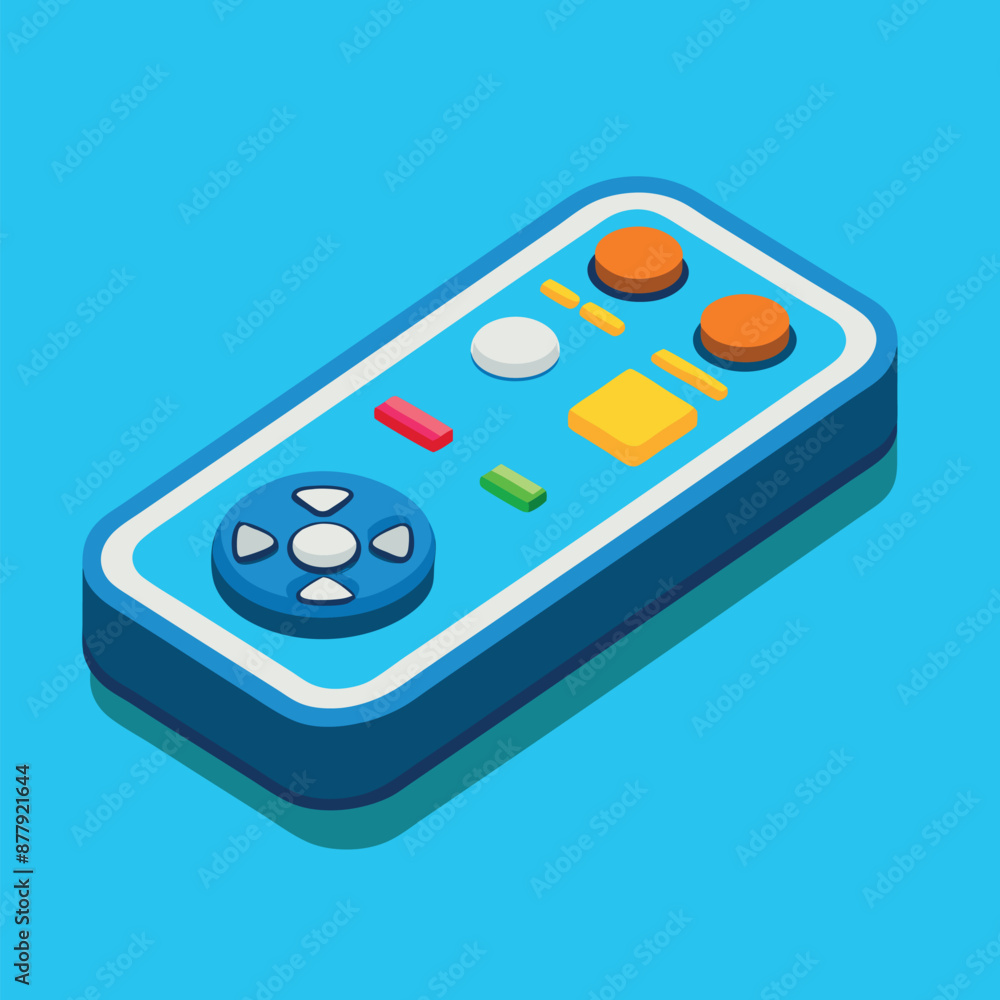 Poster a vector remote control