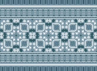 Fototapeta premium Tribal striped seamless pattern. Aztec geometric black-white background. Can be used in fabric design for clothes, accessories, decorative paper, wrapping,