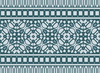 Obraz premium Tribal striped seamless pattern. Aztec geometric black-white background. Can be used in fabric design for clothes, accessories, decorative paper, wrapping,